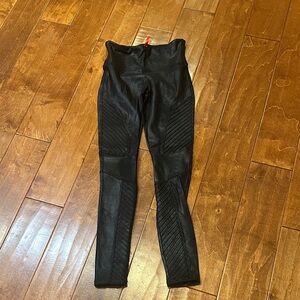 SPANX Black Leggings with Red Tag